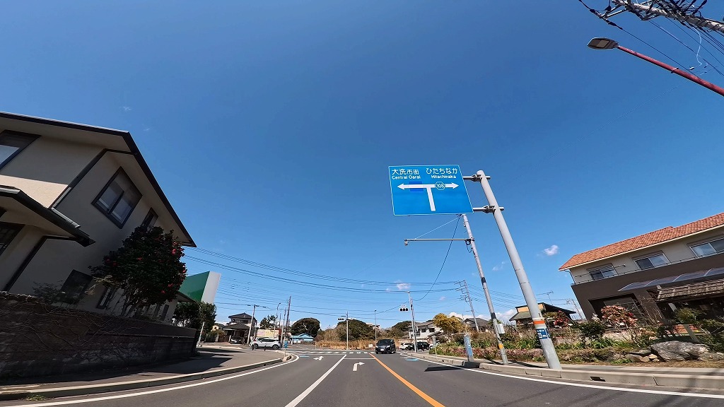 大洗海岸 サンビーチ通り 大洗海岸通り